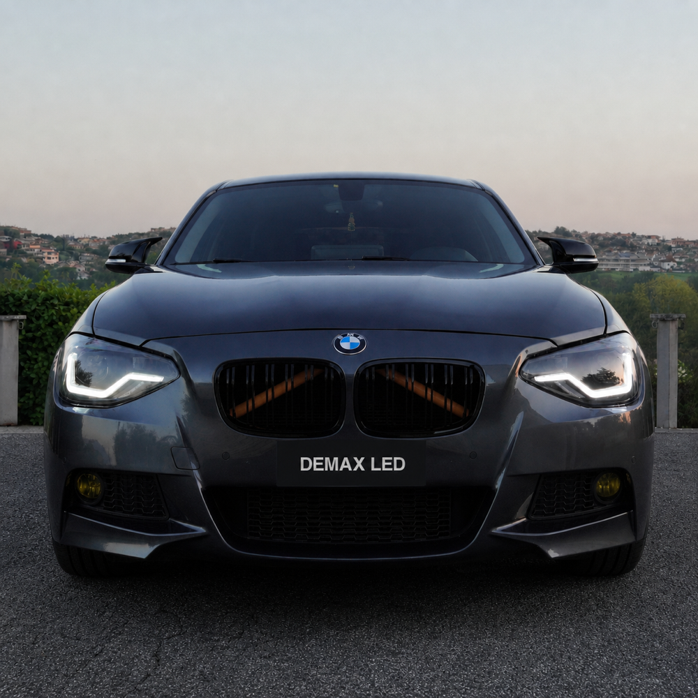 BMW 1 Series F20/F21 Pre-LCI with DEMAX Full LED headlights, front view