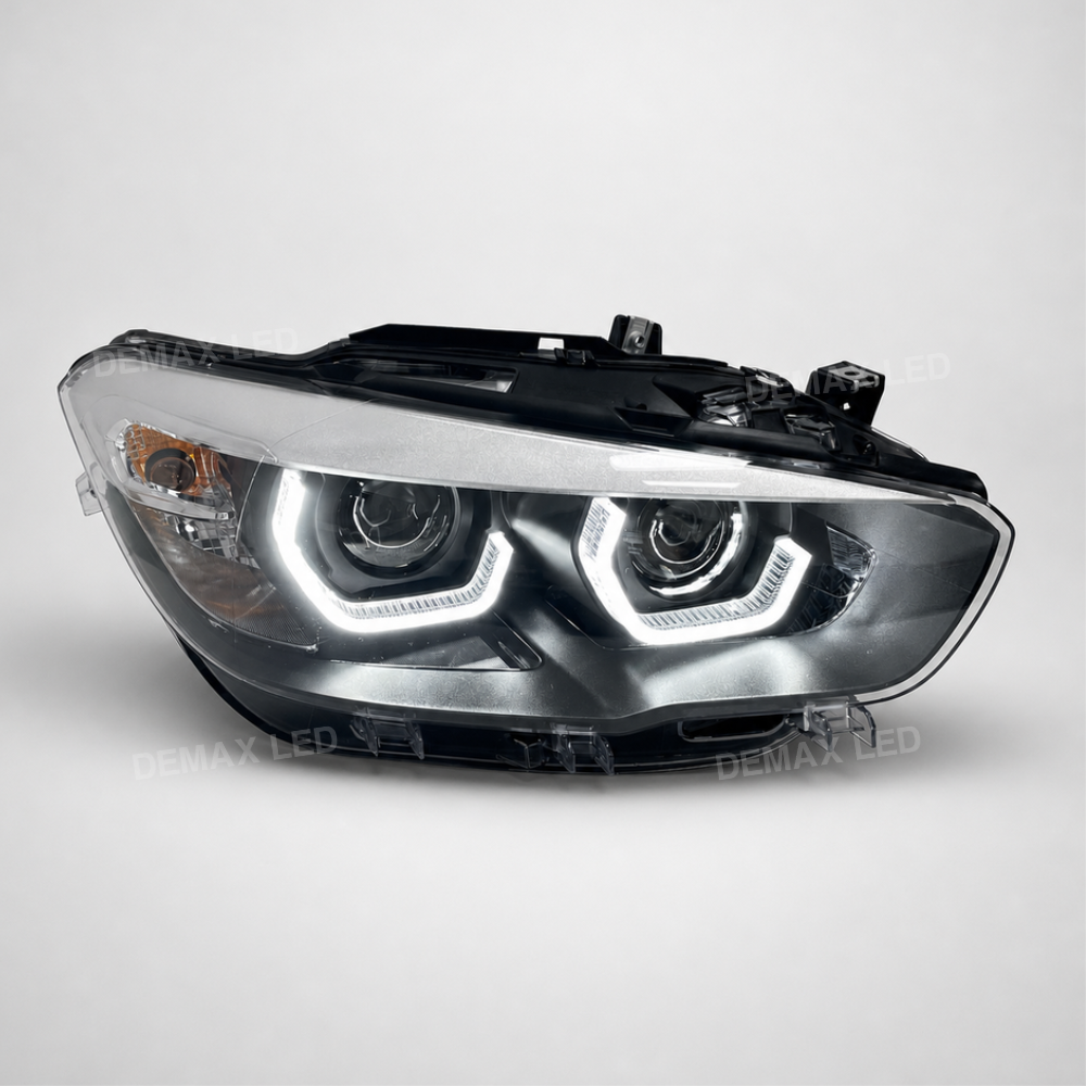 Full LED headlights for BMW 1 Series F20/F21 LCI 2015–2019 with position lights on